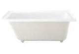 Voltaire 60 x 30 in. Acrylic Right-Hand Drain with Integral Tile Flange Rectangular Drop-in Bathtub in white