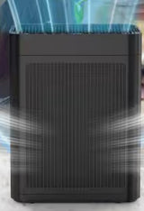 3000 sq. ft. Black HEPA Personal Room Air Purifier with Smart Controls and Whisper-Quiet, Air Quality Monitoring