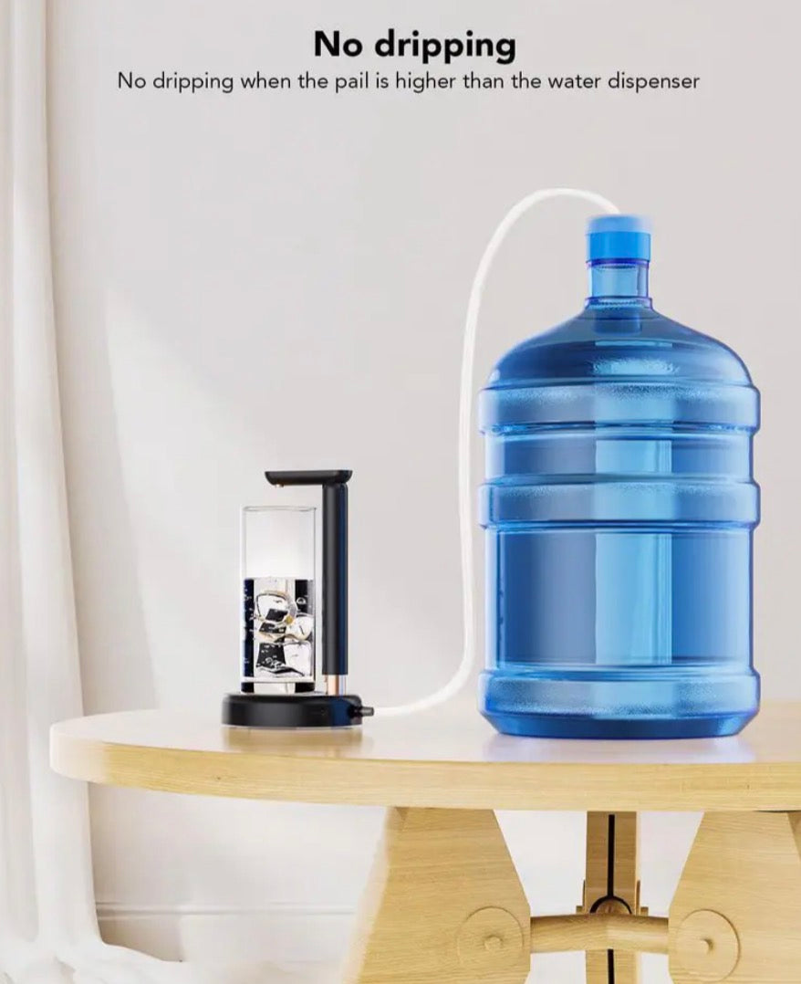 5 Gal. Stainless Steel Desktop Water Dispenser Pump with Adjustable Height for Home, Beverage Serveware
