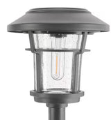 Palmdale 20 Lumen Gray LED Weather Resistant Outdoor Solar Path Light with Glass Lens (4-Pack)