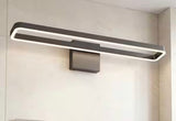 Hinge 27 in. 1 Light Black Modern Integrated LED 3 CCT Vanity Light Bar for Bathroom
