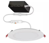 Premium Series 6 in. LED, 2-Level Lumen Select, Ultraslim Canless Recessed Light, Adjustable CCT, Matte Black