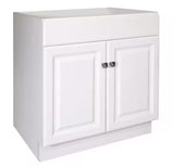 Wyndham 30 in. 2-Door Bath Vanity Cabinet Only in White (Ready to Assemble)