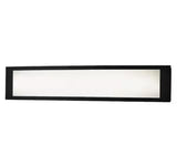 Woodbury 24.6 in. 1-Light Matte Black Integrated LED Bathroom Vanity Light Bar with Frosted Acrylic Shade