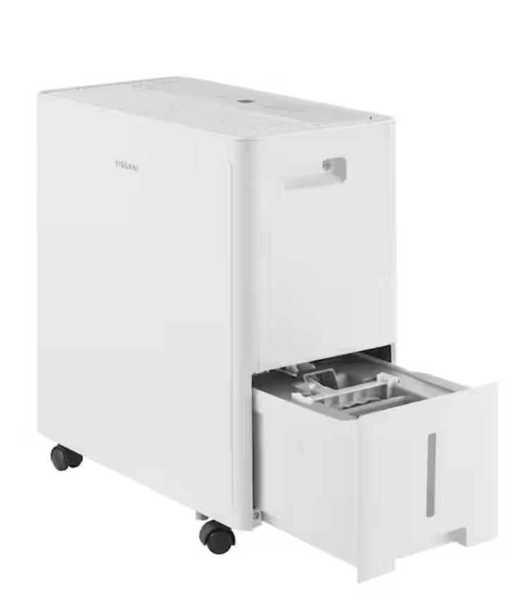 50 pt. Dehumidifier with Pump up to 4,500 sq. ft. ENERGY STAR MOST EFFICIENT for Basement, Garage, or Wet Rooms in White