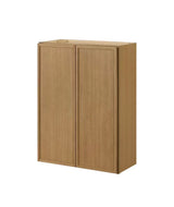Leyton 27 in. W x 12 in. D x 42 in. H Ready to Assemble Plywood Slim Shaker Wall Kitchen Cabinet in White Oak