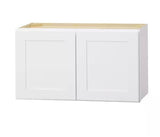 Avondale Shaker Alpine White Ready to Assemble Plywood 30 in x 18 in Wall Bridge Cabinet (30 in W x 18 in H x 12 in D)