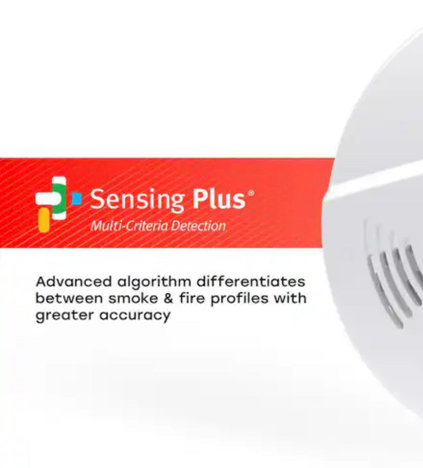 (3-Pack) Hardwired & 10-Year Battery Backup Smoke Detector with Ionization Sensor