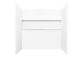 NexTile 32 in. W 60 in. H Composite Direct-to-Stud Four-Piece Alcove Tub Wall Kit in White