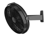 20 in. 3 Speeds Floor Fan in Black with 90 Degrees Tilt Adjustment, Built-In Carry Handle, Wall Mountable