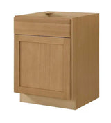 Avondale 24 in. W x 24 in. D x 34.5 in. H Ready to Assemble Plywood Shaker Base Kitchen Cabinet in White Oak