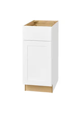 Avondale Shaker Alpine White Quick Assemble Plywood 15 in Base Kitchen Cabinet (15 in W x 24 in D x 34.5 in H)