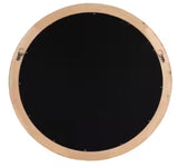 Braywood Brown 24 in. W x 24 in. H Round Wood Framed Mirror