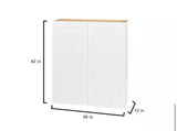 Avondale Shaker Alpine White Ready to Assemble Plywood 36 in Wall Kitchen Cabinet (36 in W x 42 in H x 12 in D)