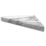 15 in. Corner Shelf Niche in Calacatta White