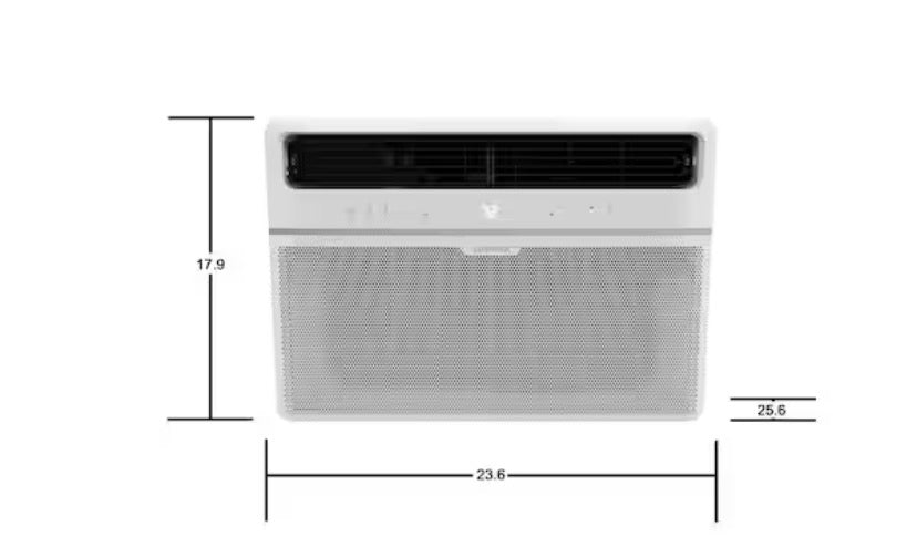 18,000 BTU 208/230 Volt Smart Wi-Fi Touch Control Window Air Conditioner with Remote for upto 1,000 sq. ft.