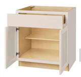 Avondale 30 in. W x 24 in. D x 34.5 in. H Ready to Assemble Plywood Shaker Base Kitchen Cabinet in Antique White