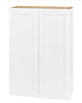 Avondale Shaker Alpine White Quick Assemble Plywood 30 in Wall Kitchen Cabinet (30 in W x 42 in H x 12 in D)