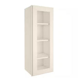 15 in. W X 12 in. D X 42 in. H in Antique White Plywood Ready to Assemble Wall Kitchen Cabinet with 1-Door 3-Shelves