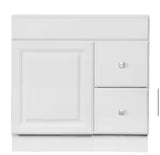 Wyndham 30 in. W x 18 in. D Unassembled Bath Vanity Cabinet Only in White Semi-Gloss
