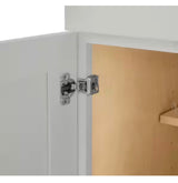 Avondale 24 in. W x 24 in. D x 34.5 in. H Ready to Assemble Plywood Shaker Drawer Base Kitchen Cabinet in Dove Gray