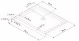 SlimLine 36 in. x 36 in. Single Threshold Alcove Shower Pan Base in White with Center Drain