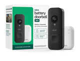 Battery Operated Doorbell 2K Plus (Black) Sync Module Core Included Wireless Video Doorbell,2K Resolution,Enhanced Audio