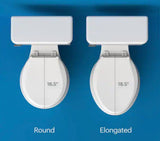 LumaWarm Heated Nightlight Elongated Closed Front Toilet Seat in White