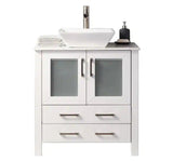 30 in. W x 18 in. D x 32 in. H Vessel Sink in White