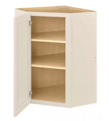 Avondale 24 in. W x 24 in. D x 36 in H Ready to Assemble Plywood Shaker Diagonal Corner Kitchen Cabinet in Antique White