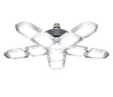 60-Watt Ultra Bright LED Light Bulb 6500K with 10 Adjustable Light Panels