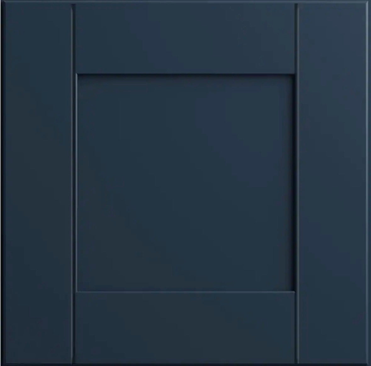Richmond Valencia Blue Plywood Shaker Stock Ready to Assemble Wall Kitchen Cabinet Sft Cls 24 in W x 12 in D x 42 in H
