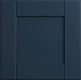 Richmond Valencia Blue Plywood Shaker Stock Ready to Assemble Wall Kitchen Cabinet Sft Cls 24 in W x 12 in D x 42 in H