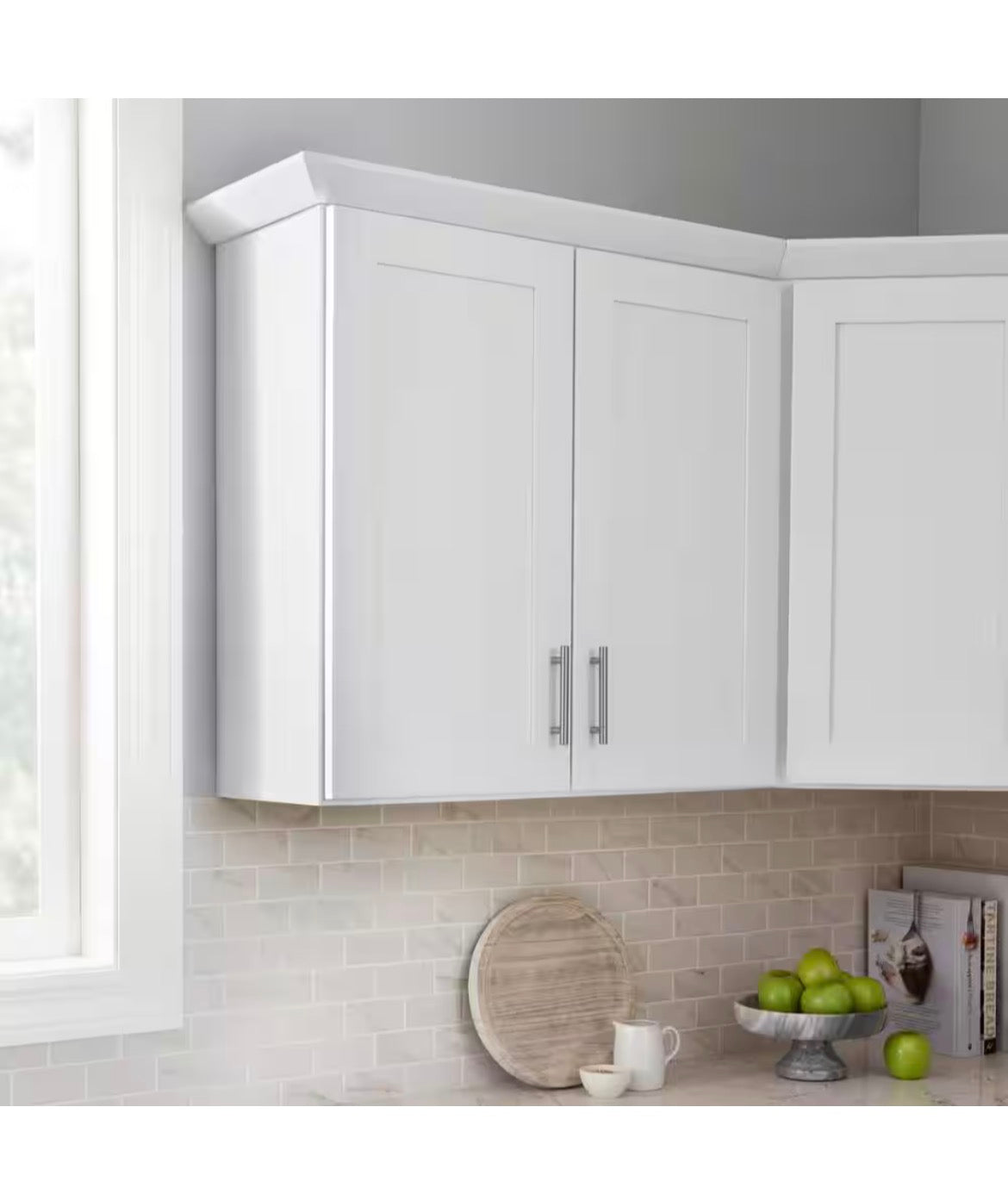 Avondale Shaker Alpine White Ready to Assemble Plywood 27 in Wall Kitchen Cabinet (27 in W x 30 in H x 12 in D)