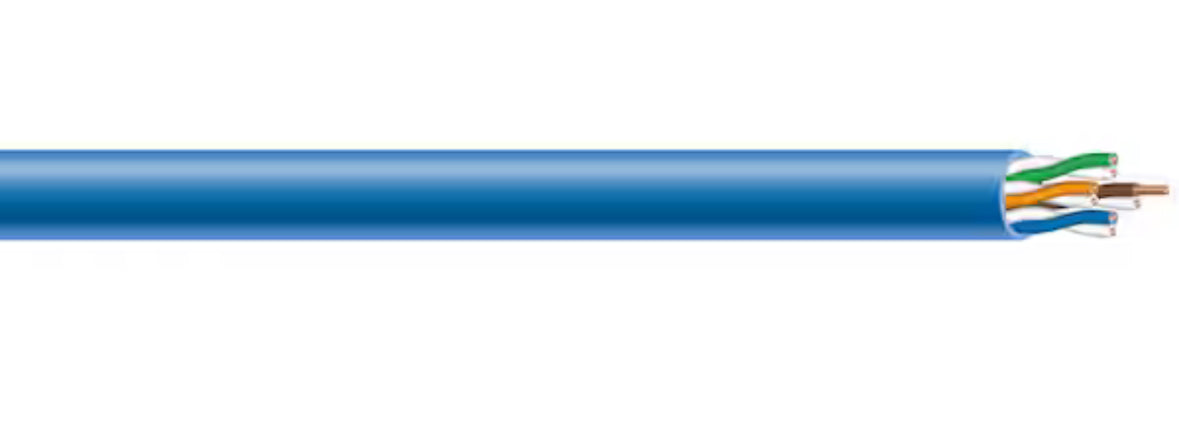 500 ft. Blue 23/4 Solid CU CAT6 CMR (Riser) Data Cable