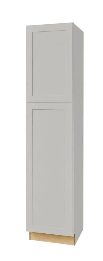 Avondale Shaker Dove Gray Ready to Assemble Plywood 84 in Pantry Cabinet (18 in W x 84 in H x 24 in D)