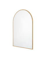 Medium Arched Gold Classic Accent Mirror (35 in. H x 24 in. W)