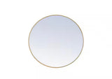 Brass 36 in. W x 36 in. H Round Vanity Mirror