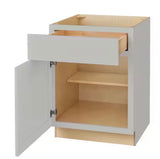 Avondale 24 in. W x 24 in. D x 34.5 in. H Ready to Assemble Plywood Shaker Base Kitchen Cabinet in Dove Gray