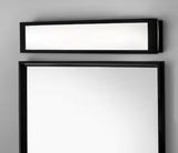 Woodbury 24.6 in. 1-Light Matte Black Integrated LED Bathroom Vanity Light Bar with Frosted Acrylic Shade
