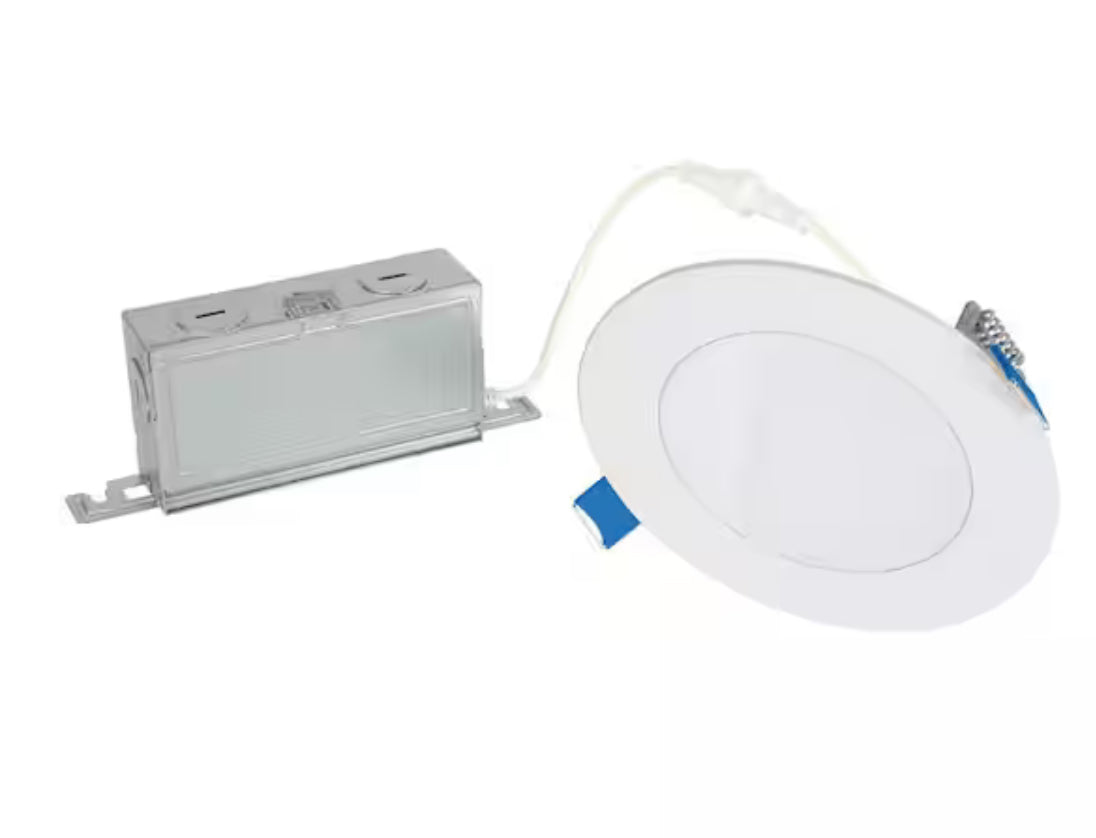 HLBSL 4 in. Can Less Integrated LED, 600 Lumens, 5CCT, White