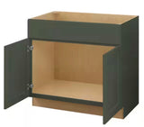 Avondale 36 in. W x 21 in. D x 34.5 in. H Ready to Assemble Plywood Shaker Sink Base Kitchen Cabinet in Fern Green