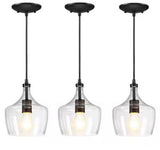 3-Pack 1-light Dark Bronze Mini Pendant Light