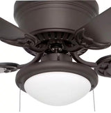 Hugger 56 in. LED Espresso Bronze Ceiling Fan