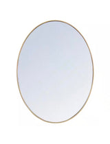 Brass 40 in. W x 30 in. H Oval Vanity Mirror
