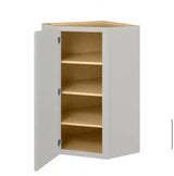 Avondale 24 in. W x 24 in. D x 42 in. H Ready to Assemble Plywood Shaker Diagonal Corner Kitchen Cabinet in Dove Gray