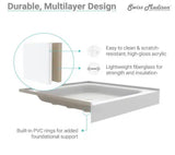 Voltaire 32 in. x 60 in. Acrylic, Single-Threshold, Left-Hand Drain, Shower Base in White