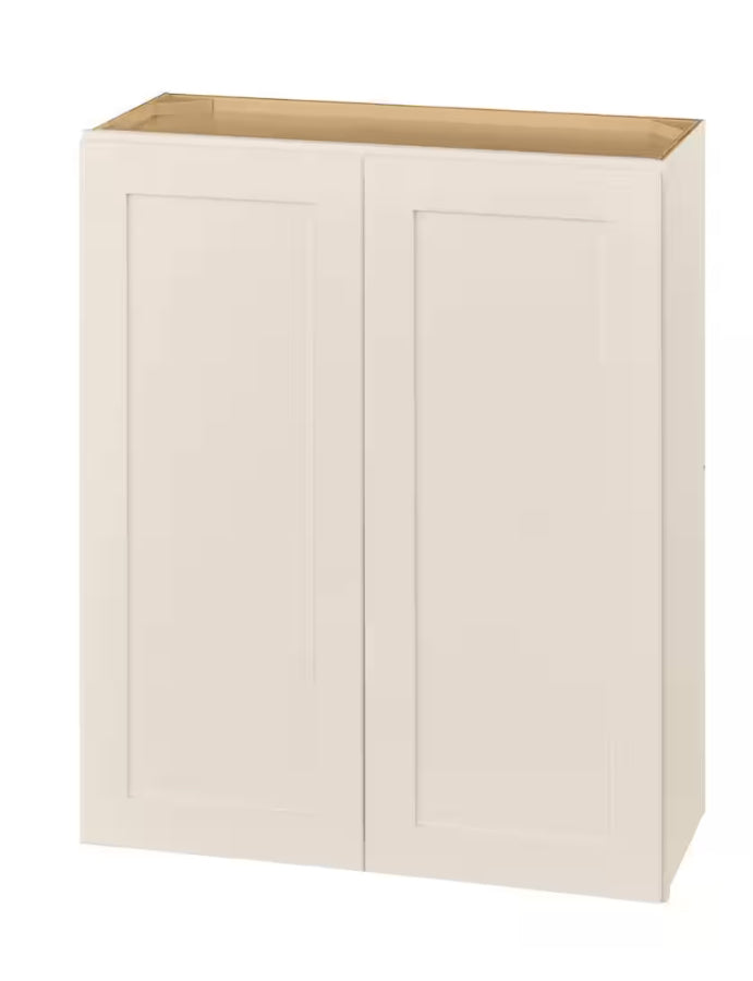 Avondale 30 in. W x 12 in. D x 36 in. H Ready to Assemble Plywood Shaker Wall Kitchen Cabinet in Antique White