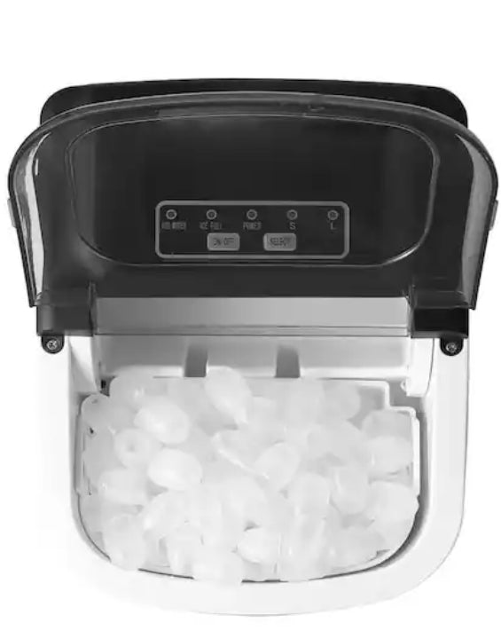 27 lbs. Bullet Ice Countertop Ice Maker in Stainless Steel