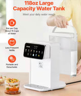 Instant Hot Water Dispenser, Countertop Boiling Water Dispenser with 118 oz. Removable Water Tank Home Stainless Steel